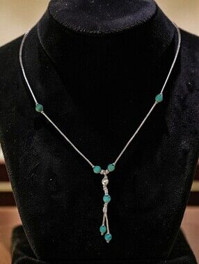 Vintage Sterling Turquoise Necklace